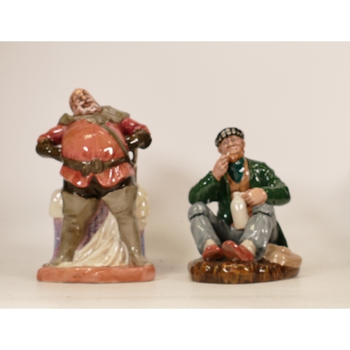 420 - Royal Doulton Character Figure Wayfarer Hn2362 (2nds) together with Falstaff HN2054 (2)