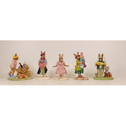 433 - Royal Doulton Bunnykins from the Pastimes collection to include Little Ballerina DB426, Retail Thera... 