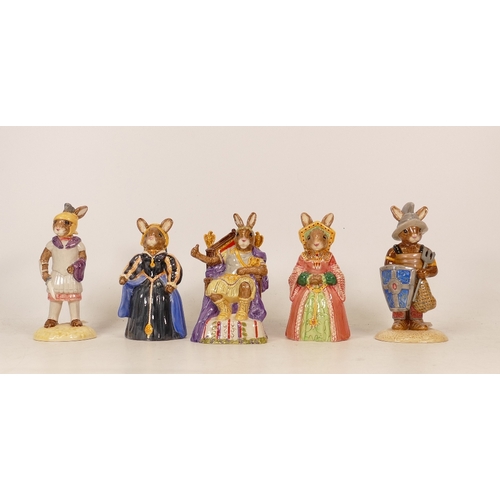 435 - Royal Doulton Bunnykins to include Jayne Seymor DB308, Kathryn Howard DB310, Gladiator DB326, Centur... 