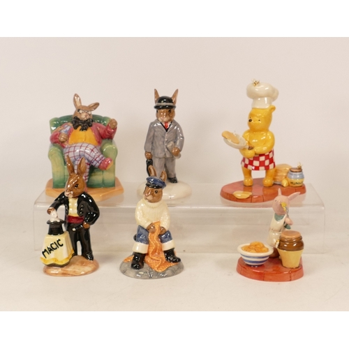 439 - Royal Doulton Bunnykins to include Magician DB126, Fisherman DB170, Business Man DB203, Once Upon a ... 