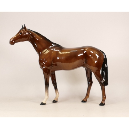 488 - Beswick large brown racehorse model 1564