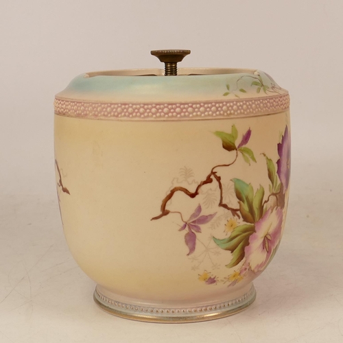 173 - Carlton Ware Petunia tobacco jar. Height 14cm