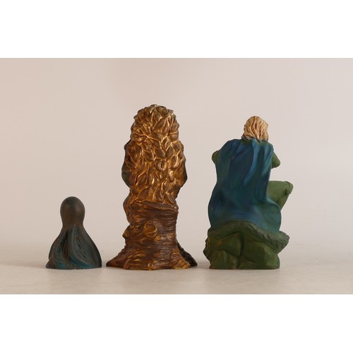 7 - Three Wade prototype Mythical figures painted in different colourways, comprising George & Dragon, S... 