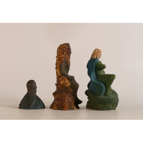 7 - Three Wade prototype Mythical figures painted in different colourways, comprising George & Dragon, S... 