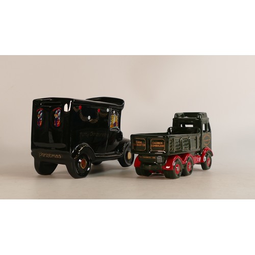 15 - Two Wade car models to include one advertising truck for Eddie Stobart together with a Christmas Ted... 