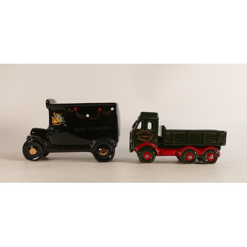 15 - Two Wade car models to include one advertising truck for Eddie Stobart together with a Christmas Ted... 