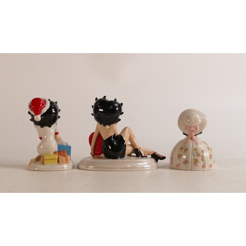 36 - Wade Betty Boop limited edition figures Valentine, Southern Belle and Christmas Morning. With Certif... 