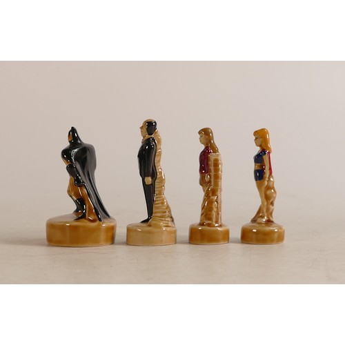 47 - A set of four Wade Whimsies DC Comics figures, Batman, Alfred, Super Girl, and Lois Lane (4)