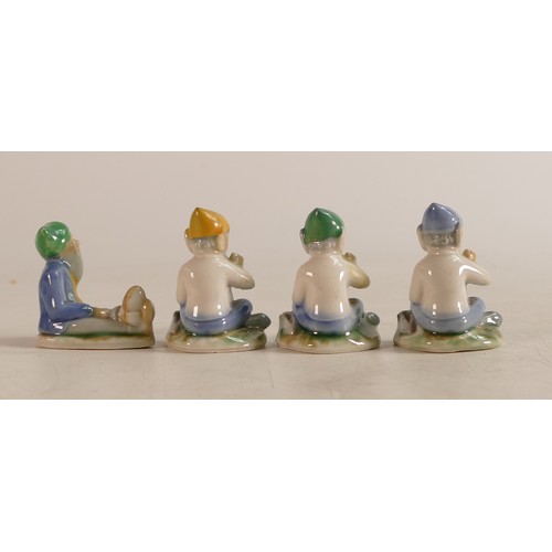 56 - Four Wade Hollowbase prototype Gnomes.  These items form part the collection of Thomas Colclough, a ... 