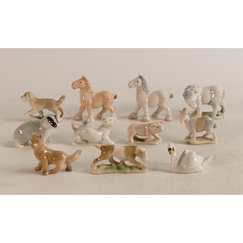 67 - A collection of Wade First Whimsies to include set 3 English Country Animals and Set 10 Farm Animals... 