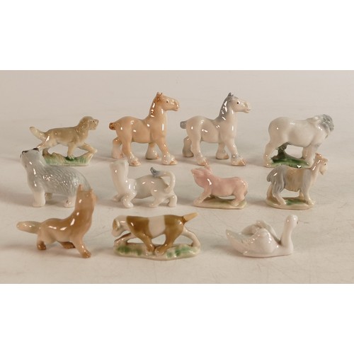 67 - A collection of Wade First Whimsies to include set 3 English Country Animals and Set 10 Farm Animals... 