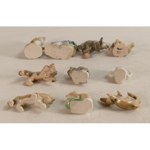 70 - A collection of Wade First Whimsies to include Set 4 African Jungle animals and Set 9 North American... 