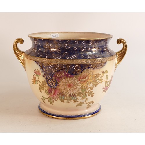 142 - Carlton ware Wiltshaw & Robinson Ivory Blush ware jardiniere. Decorated in the Chrysanthemum pattern... 