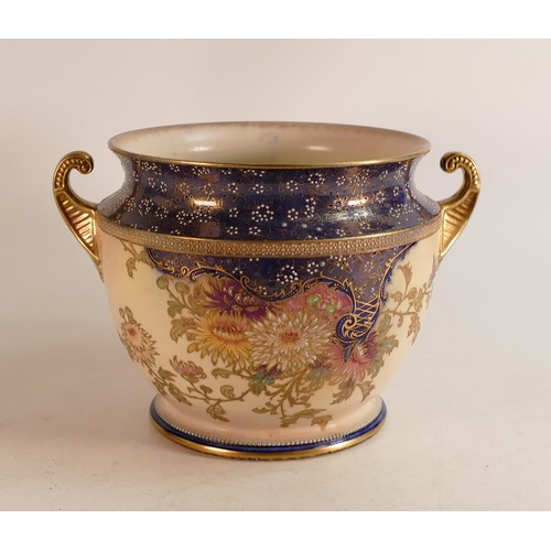 142 - Carlton ware Wiltshaw & Robinson Ivory Blush ware jardiniere. Decorated in the Chrysanthemum pattern... 