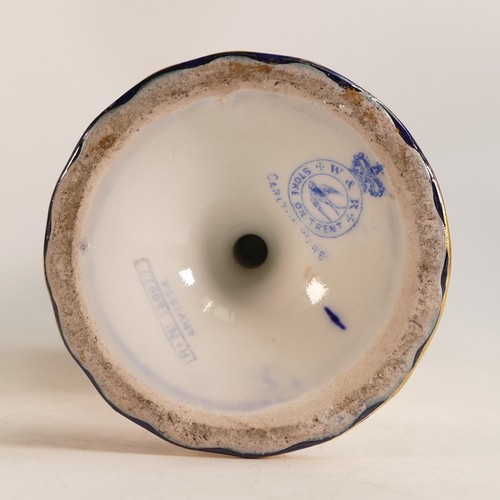 149 - Carltonware Wiltshaw & Robinson Ivory blush ware ewer. Decorated in the Arvista pattern. Cobalt blue... 