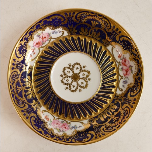 204 - A rather special Royal Crown Derby porcelain covered cup and saucer.