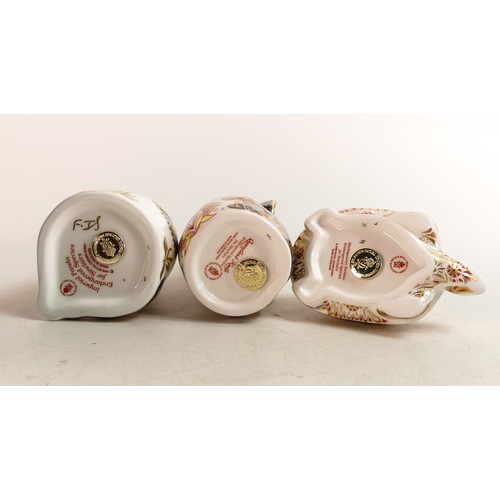 271 - Royal Crown Derby Endangered Species series paperweights to include Koala, Madagascan Tortoise and I... 