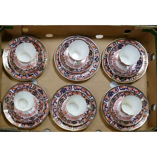 297 - Royal Crown Derby Imari 4651 pattern tea ware to include -twelve tea trios, milk jug, open sugar bow... 