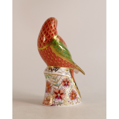 306 - Royal Crown Derby paperweight Lorikeet, limited edition for Connaught House, boxed with certificate.