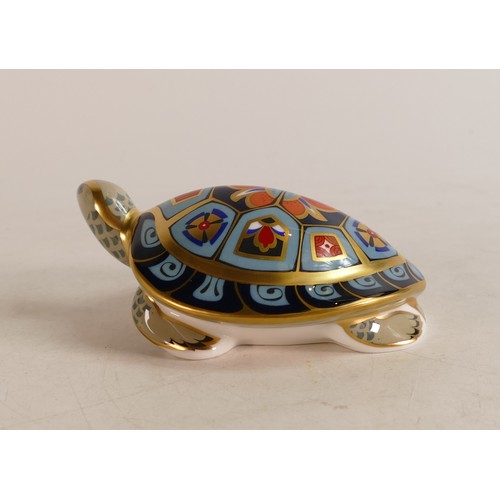 319 - Royal Crown Derby paperweight Terrapin, limited edition, boxed with certificate.