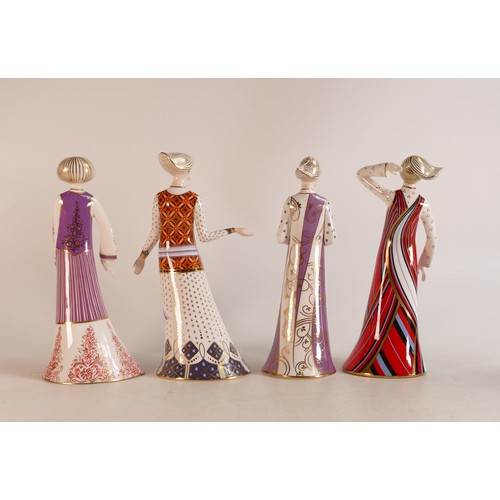 347 - A set of four Royal Crown Derby The Classic Collection figures Athena, printed mark in red, Persepho... 