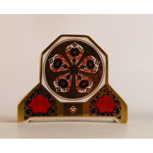 363 - Royal Crown Derby Old Imari Mantle Clock