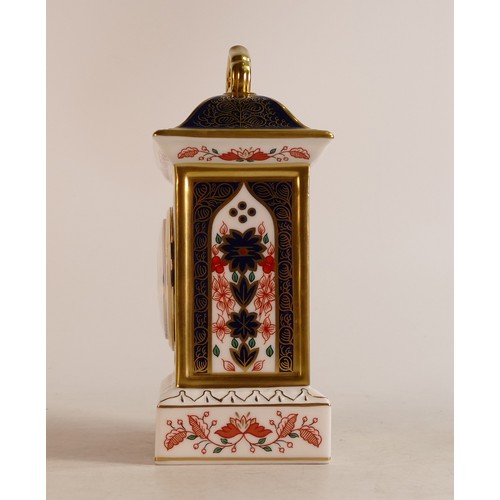 364 - Royal Crown Derby Old Imari Carriage Clock, height 19cm