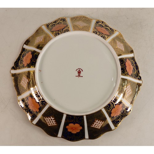 378 - Royal Crown Derby Imari Pattern 1128 shallow dish. Diameter: 24.5cm