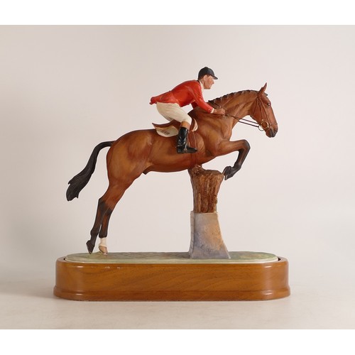 451 - Royal Worcester Foxhunter and Lt Col. H M Llewellyn C.B.E. Limited edition 231/500, with certificate... 