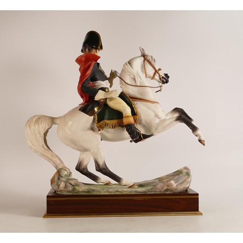 454 - Royal Worcester model of Napoleon Bonaparte modelled by Bernard Winskill on wooden base. Limited edi... 