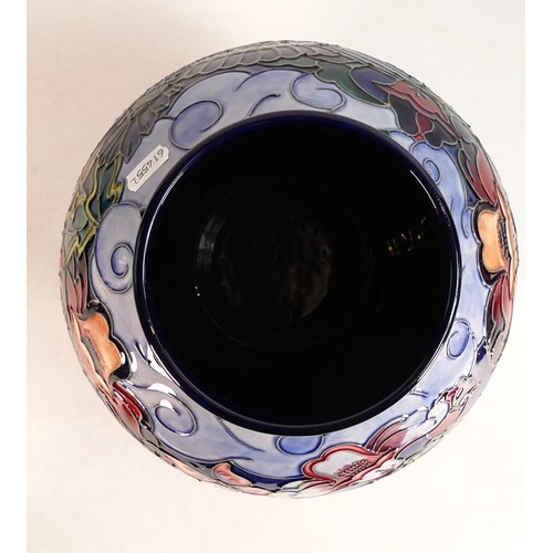 497 - Moorcroft Kyoto pattern vase of bulbous form. Designed by Rachel Bishop. Height: 27cm