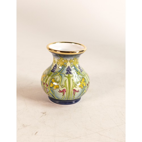 564 - Moorcroft enamel Keepsake Blue vase by J Horne. Limited edition 4/25. Boxed with certificate. Height... 