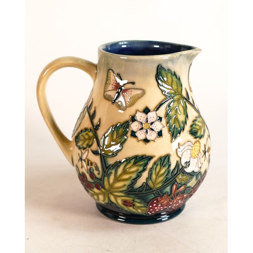 575 - Moorcroft Hedgerow jug, marked Master to base, trial 21/4/99.  Height 14.5cm, boxed