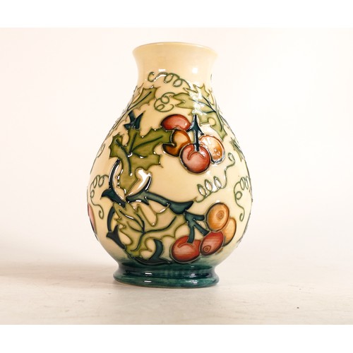 578 - Moorcroft Bryony Special Occasions vase. Gold signed by J Moorcroft to base and dated 11/10/96. Heig... 