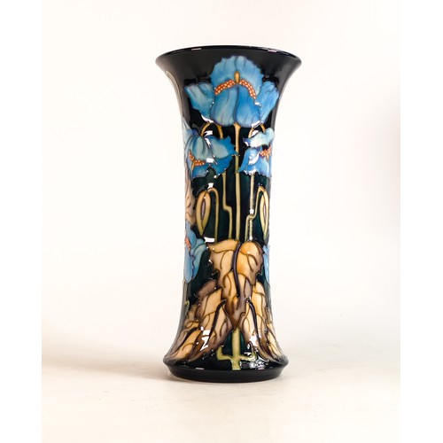 590 - Moorcroft Blue Rhapsody vase. M.C.C piece signed by Philip Gibson, dated 2001. Height 25cm