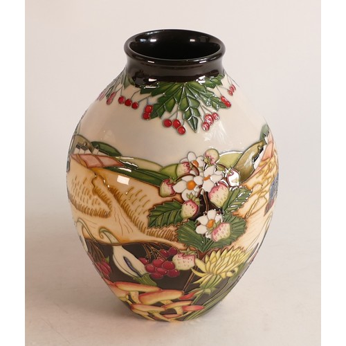 615 - Moorcroft vase in the Harvest Time pattern designed by Paul Hilditch, numbered 53 from a limited edi... 