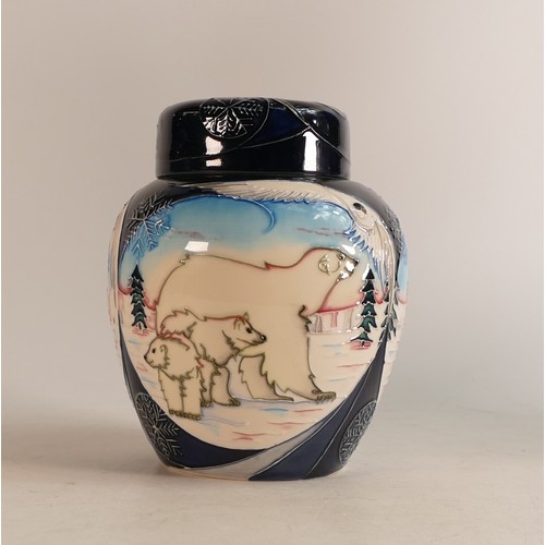 650 - Moorcroft Collectors Club Artic Tundra pattern Ginger Jar, dated 2005, signed Sian Leeper, numbered ... 