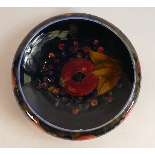 653 - Moorcroft Pomegranate pattern bowl, diameter 30cm