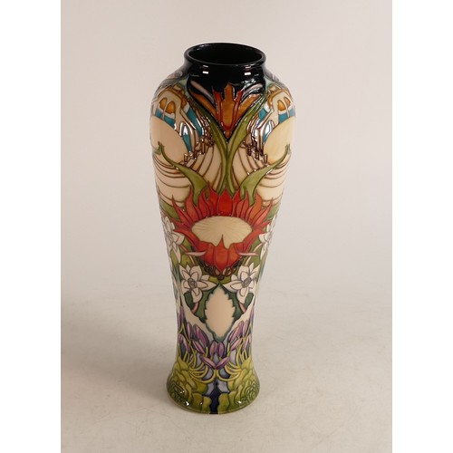 668 - Moorcroft Cornish Rhapsody vase from the West Country collection, signed by designer Vicky Lovatt. L... 