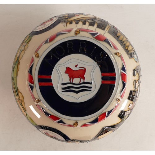 673 - Moorcroft Bullnose Morris large ginger jar by designer Paul Hilditch. Trial piece dated 3/2/2014, he... 