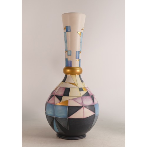 676 - Moorcroft sister company Design Consort Nite vase by designer Emma Bossons, height 36cm