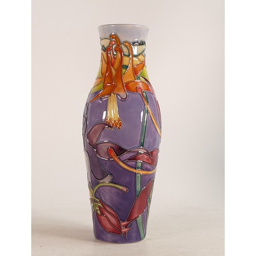 693 - Moorcroft Lavenham vase by Jeanne Macdougall, signed by designer and dated 30/5/99 for the open week... 