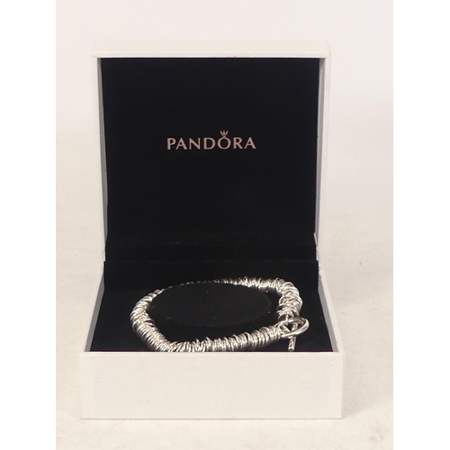 757 - Pandora Silver bracelet,26.1g,boxed.