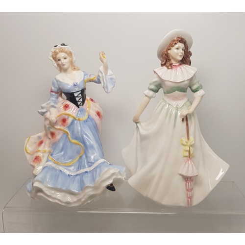 370 - Royal Doulton lady figures England HN3627 and Jacqueline HN3689, both first quality (2).