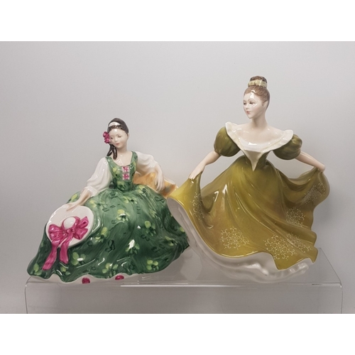 374 - Royal Doulton lady figures Elyse HN2474 and Lynne HN2329, both first quality (2).