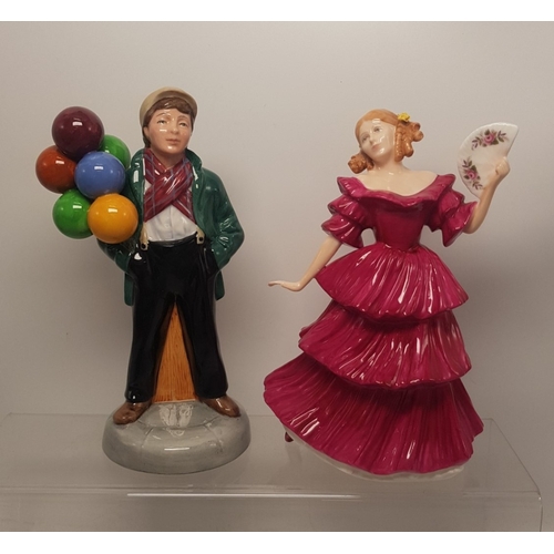 375 - Royal Doulton figures Balloon Boy HN2934 and Jennifer HN3447, both 2nd quality (2).