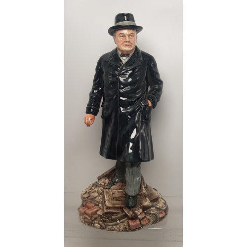 383 - Royal Doulton prestige figure Winston S Churchill, HN3433, limited edition (not numbered)