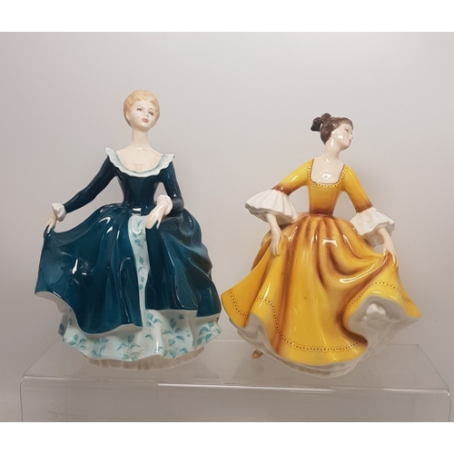 385 - Royal Doulton figures to include Janine HN2461 and Stephanie HN2807, both first quality (2).