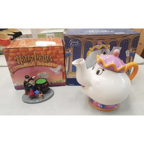 544 - Royal Doulton boxed Harry Potter figure 'Struggling Through Potions Class' and boxed Disney Beauty a... 