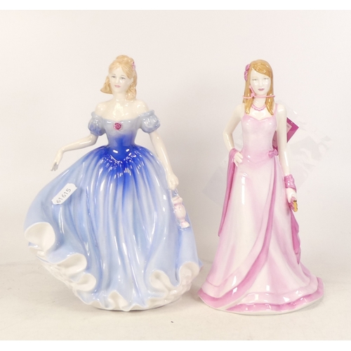 261 - Royal Doulton lady figures Cherish HN4815 and Melissa HN3977, boxed with certs (2)